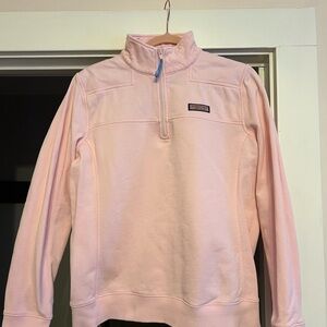 Vineyard Vines Pink Quarter-Zip Sweatshirt